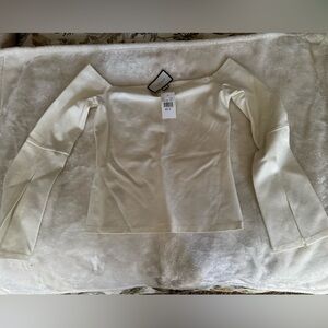 Alexis Elegant Off-Shoulder Cream Top NWT